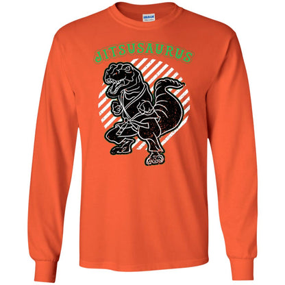 Jitsusaurus Jujutsu Saurus Shirt Orange