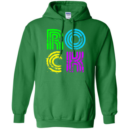 Bright Neon Colours Rock 80_s Retro Theme T-shirt Irish Green