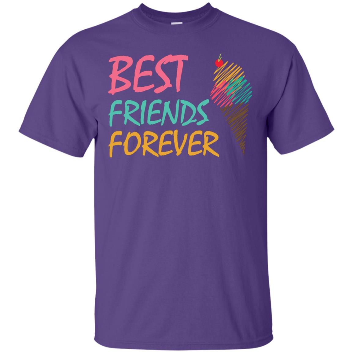 Best Friends Forever Ice Cream Lover T-shirt Purple