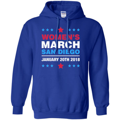 Women's March San Diego January 20th 2018 Protest Women's Right T-shirt Royal