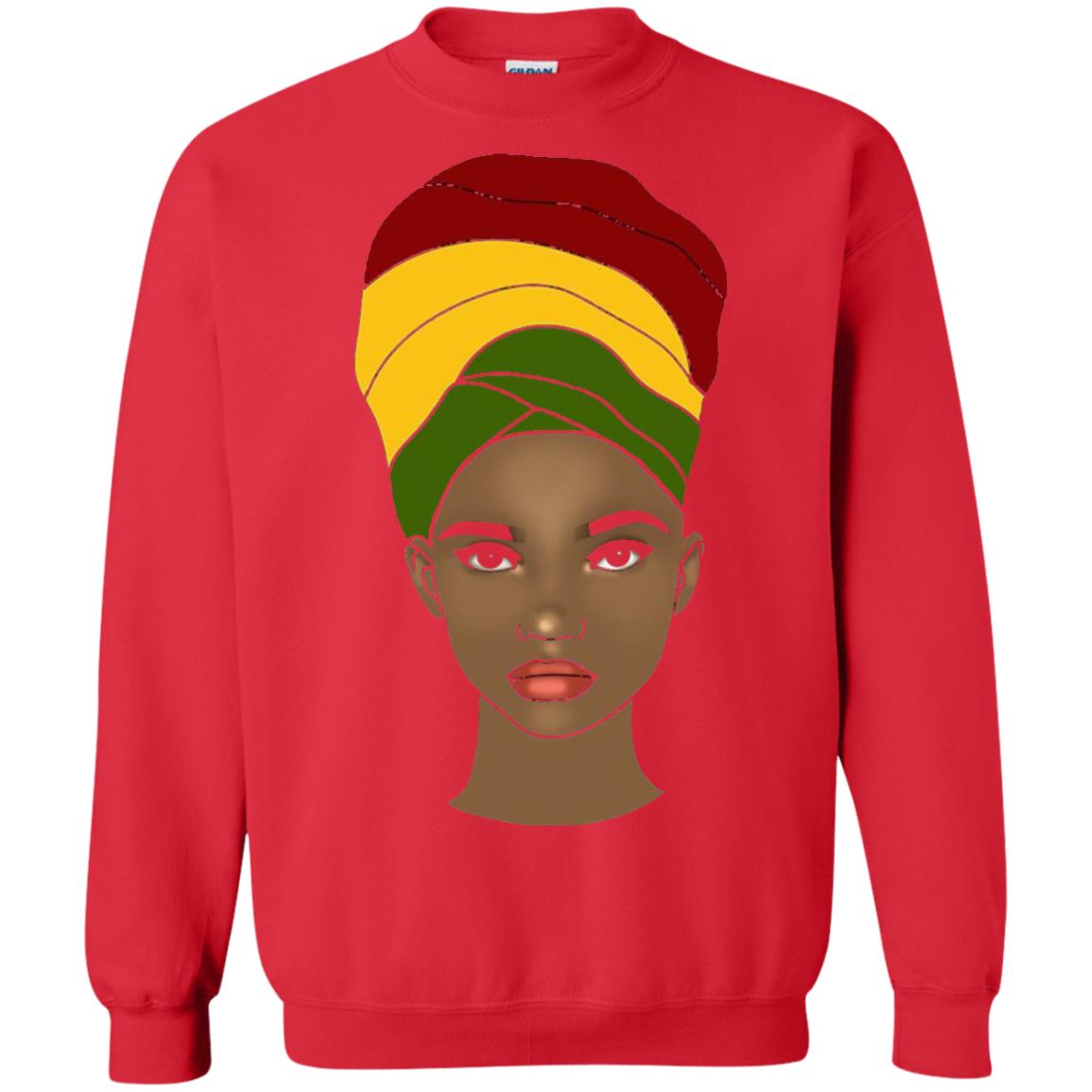 Melanin Rocks African Queen Melanin T-shirt Red