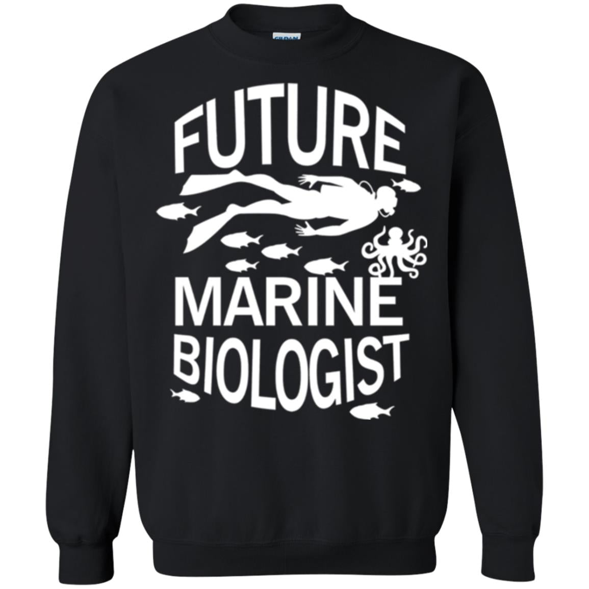 Cute Marine Biologist T-shirt Black
