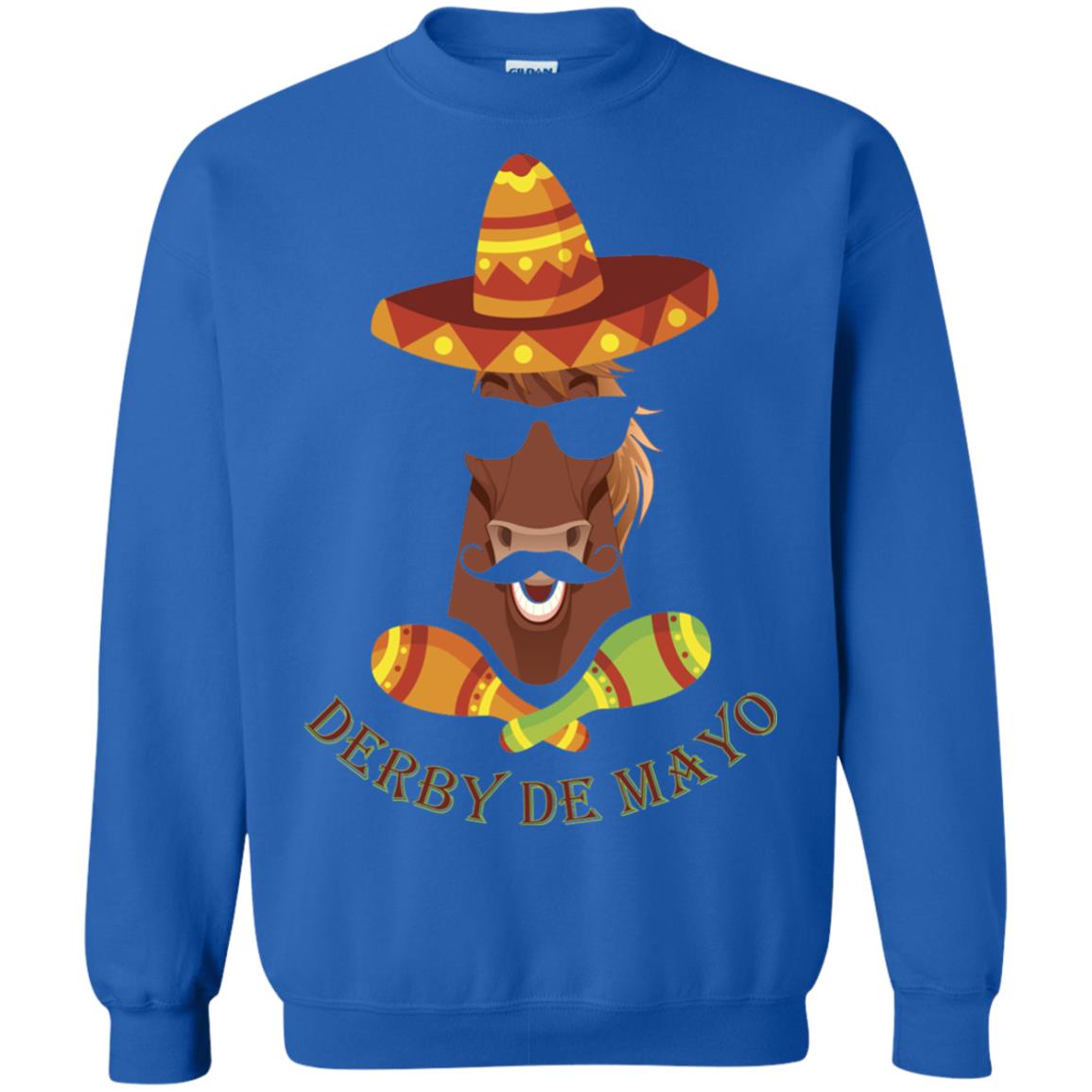Derby De Mayo Kentucky Horse Race Sombrero Mexican T-shirt Royal