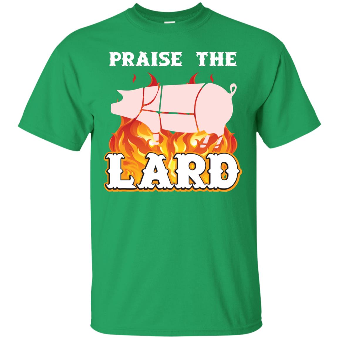 Praise The Lard Bbq Bacon T-shirt Irish Green