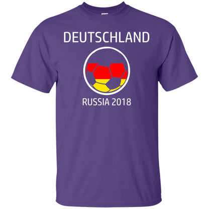 Deutschland Team Russia 2018 Soccer Fan T-shirt Purple