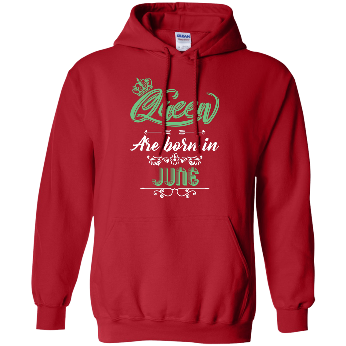 Brithday T-Shirt Queen Are Born In June Red