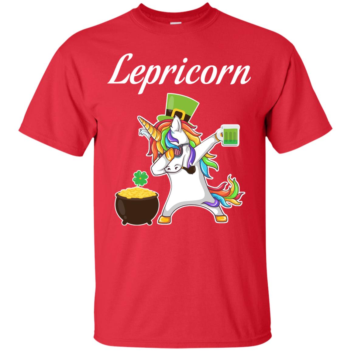 Lepricorn Saint Patrick's Day T-shirt Red