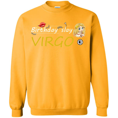 Cute Virgo Girl Birthday Lip Slay T-shirt Gold