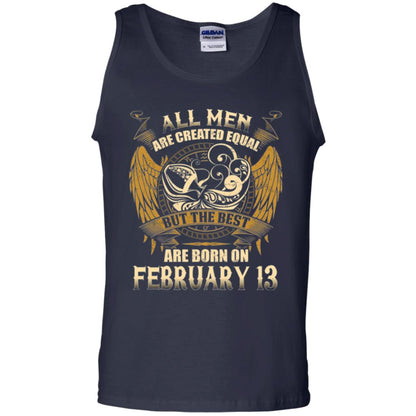 Aquarius T-shirt The Best Are Born On February 13 Navy