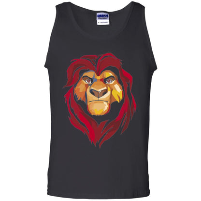 Cartoon Lover T-shirt Lion King Mufasa Geometrics Graphic Black