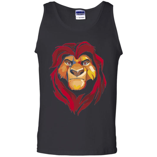 Cartoon Lover T-shirt Lion King Mufasa Geometrics Graphic Black