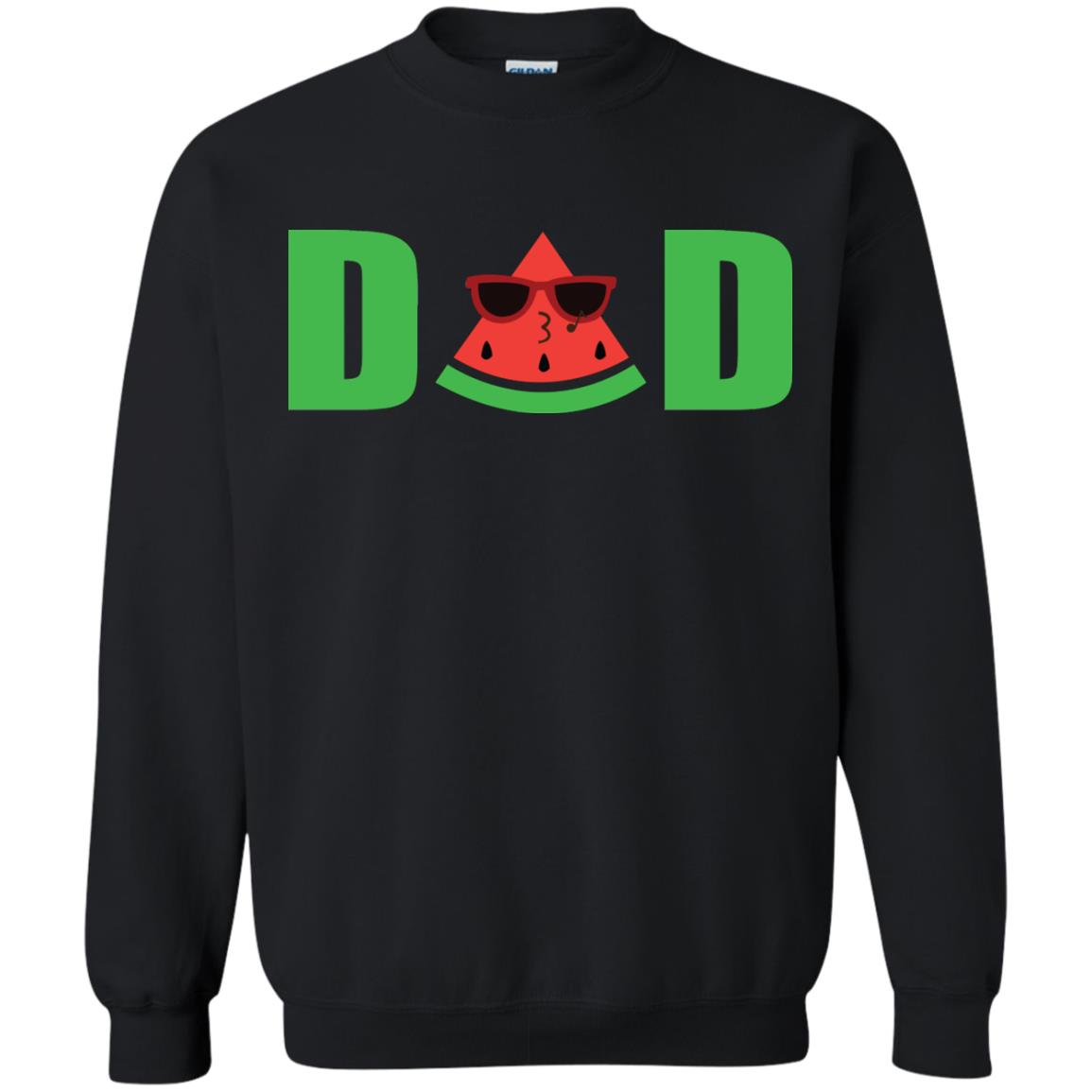 Dad Watermelon Funny Summer Melon Fruit Shirt For Daddy Black
