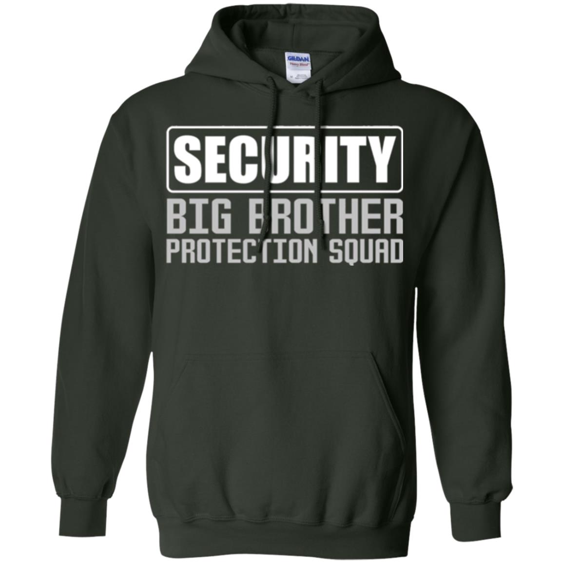 Family T-shirt Security Big Brother Protection Squad Forest Green
