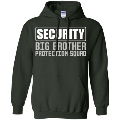Family T-shirt Security Big Brother Protection Squad Forest Green