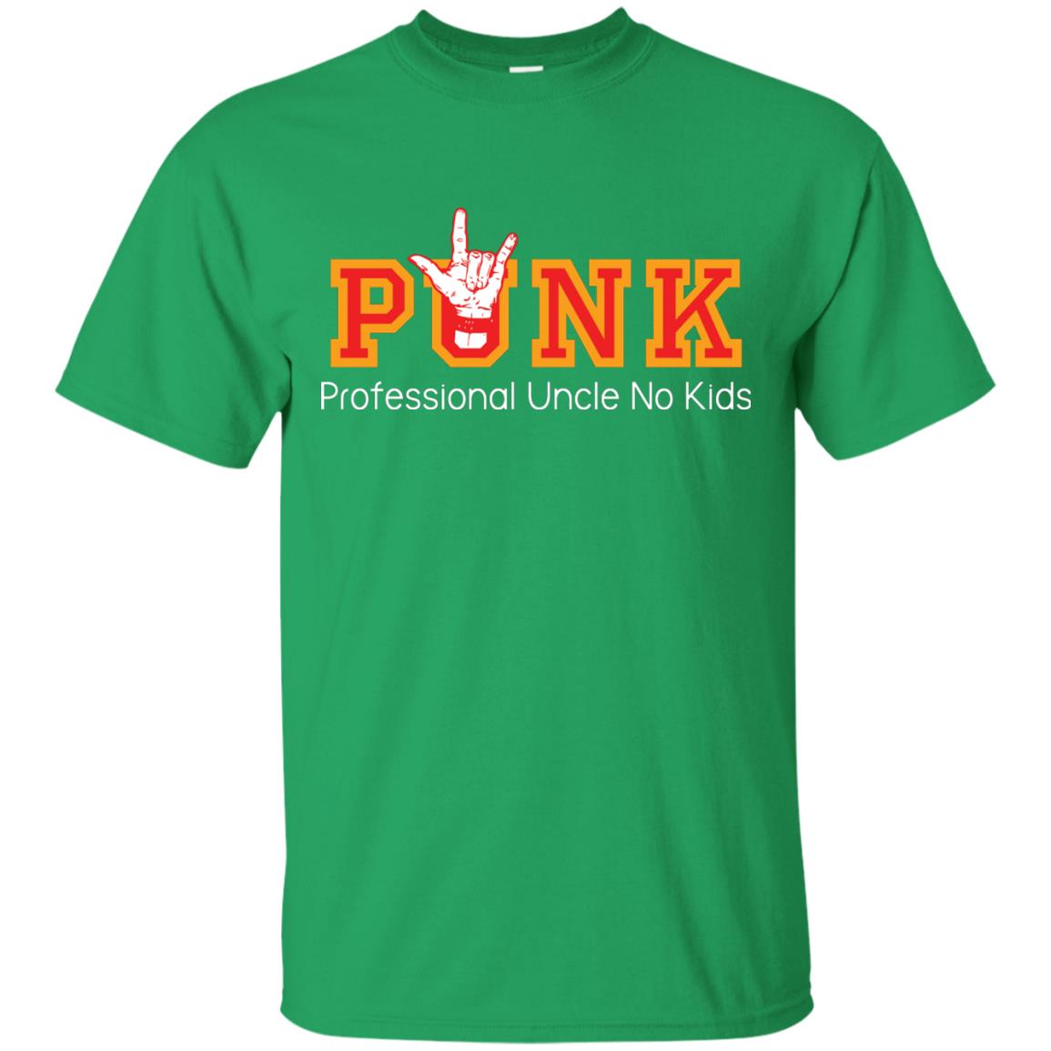 Uncle T-shirt Punk Professional Uncle No Kids Irish Green