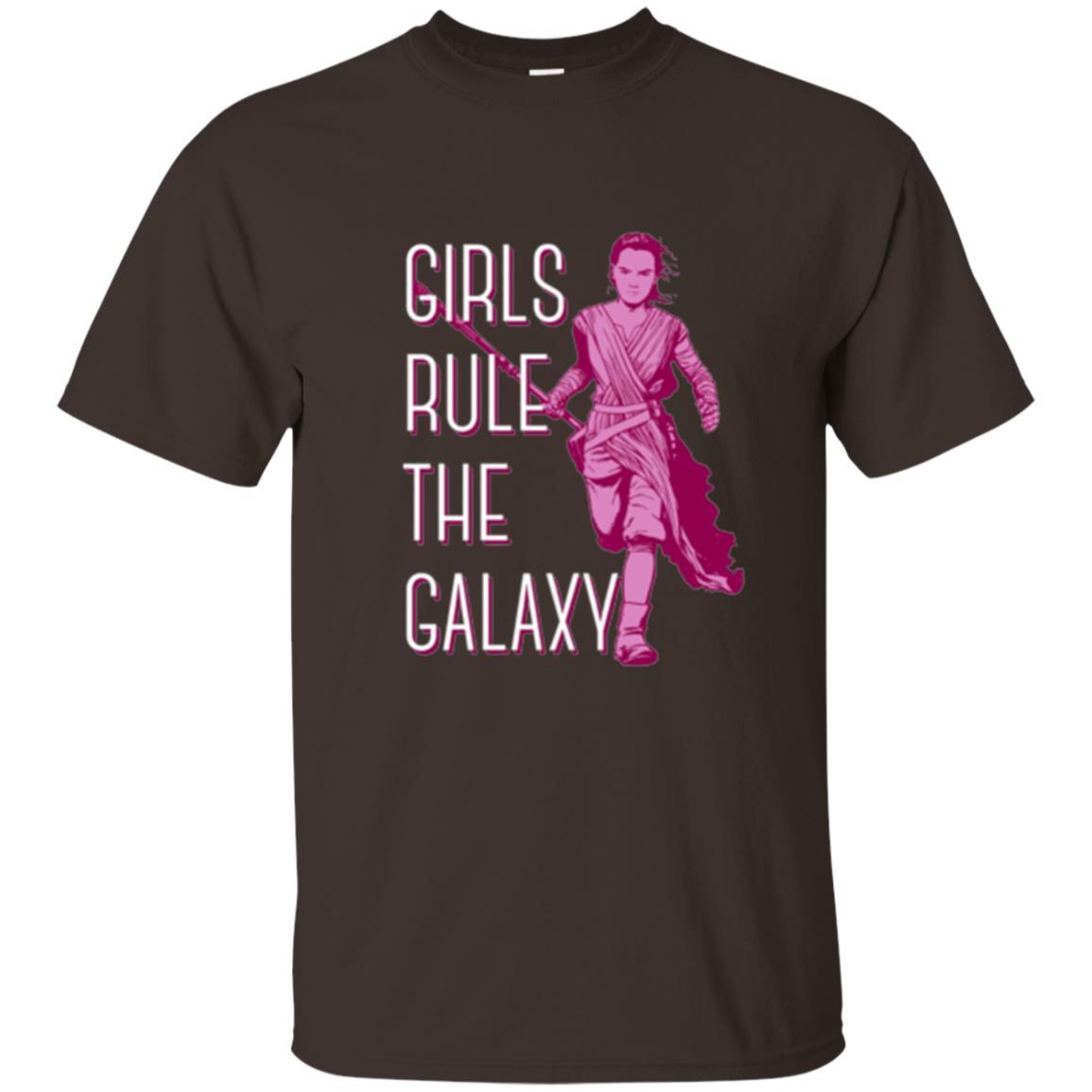 Film T-shirt Girls Rule The Galaxy T-shirt Dark Chocolate