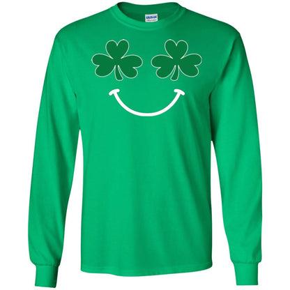 Saint Patrick's Day T-shirt Smiling Shamrocks Irish Green