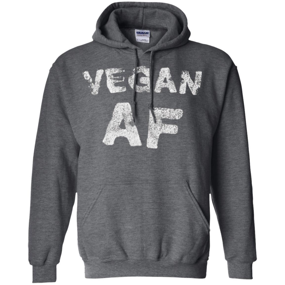 Vegetarian T-shirt Vintage Vegan Af T-shirt Dark Heather