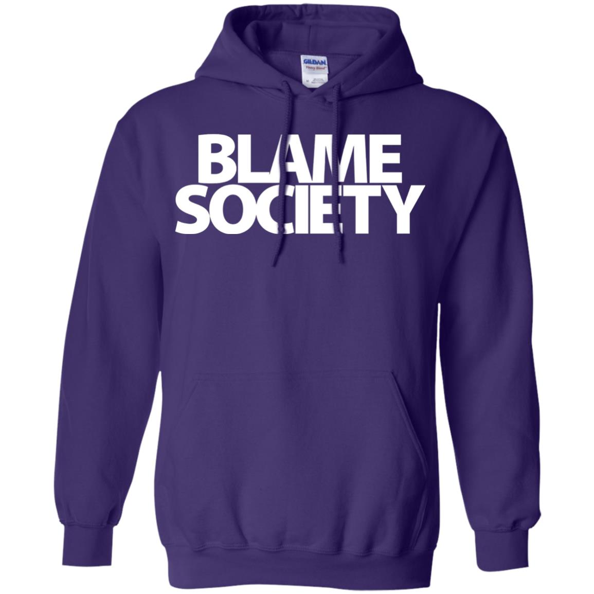 Mens Blame Society Urban Hip Hop T-shirt Purple