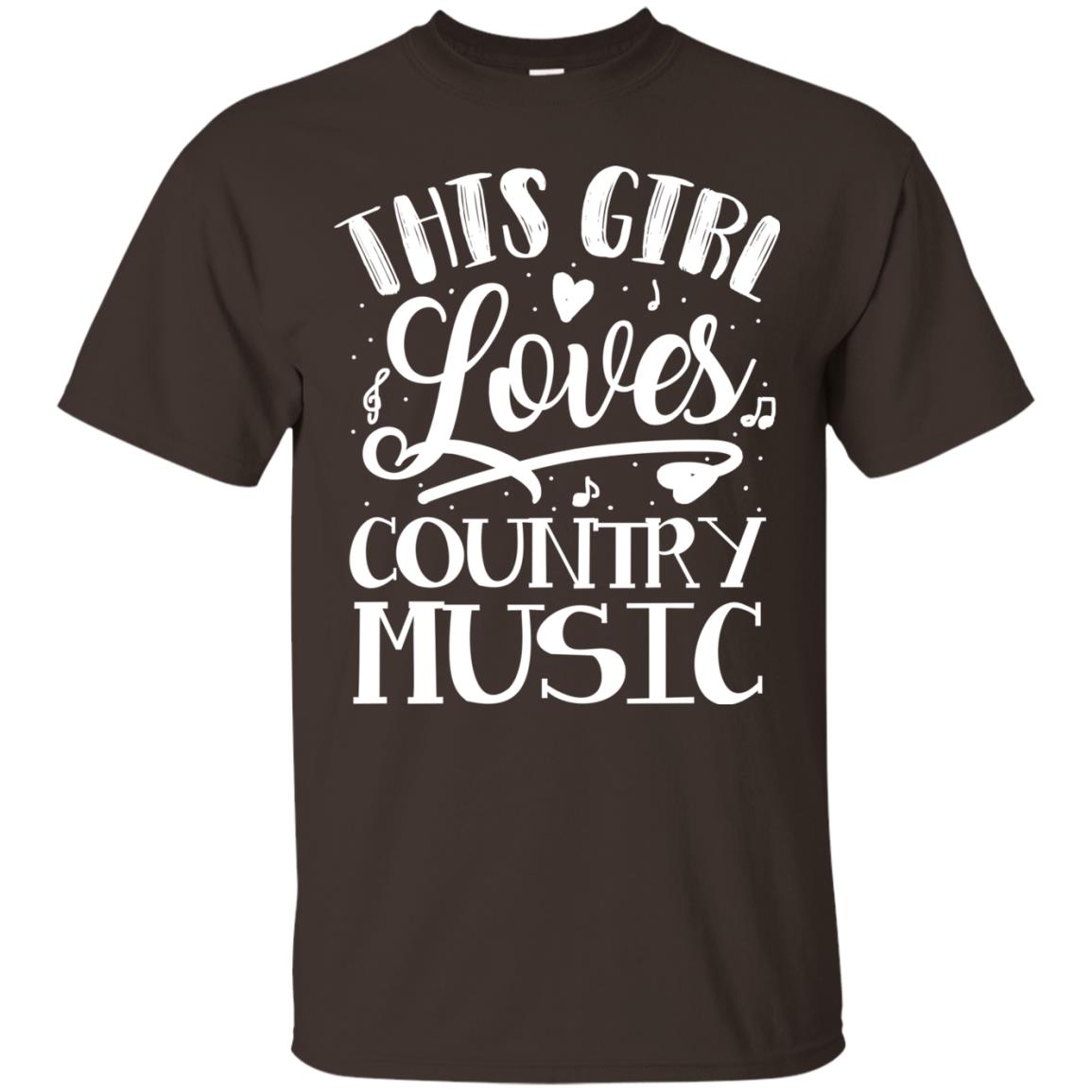 This Girl Loves Country Music Shirt Dark Chocolate
