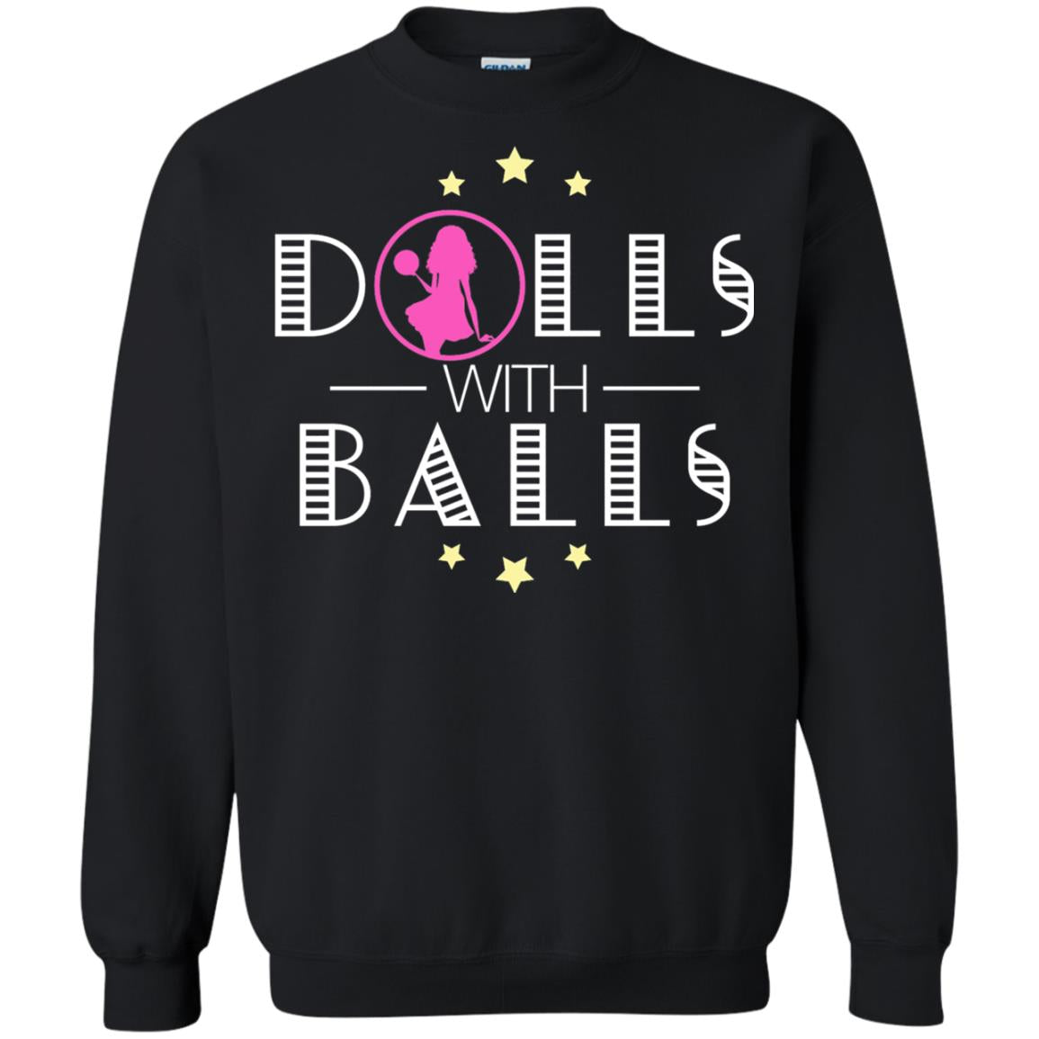 Bowling Lover T-shirt Dolls With Balls T-shirt Black