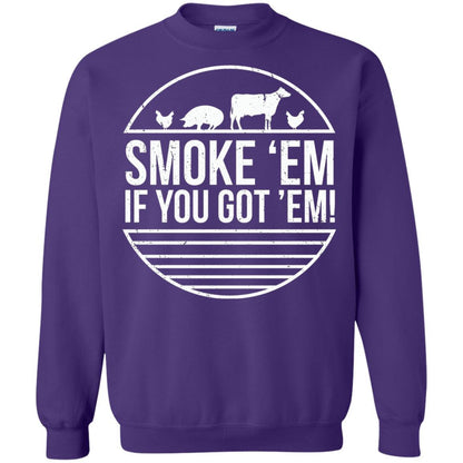 Bbq T-shirt Smoke 'em If You Got 'em Purple
