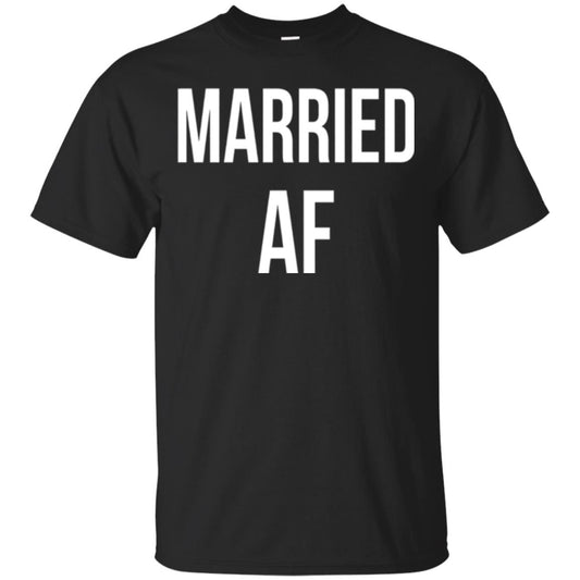 Married Af Funny T-shirt Black