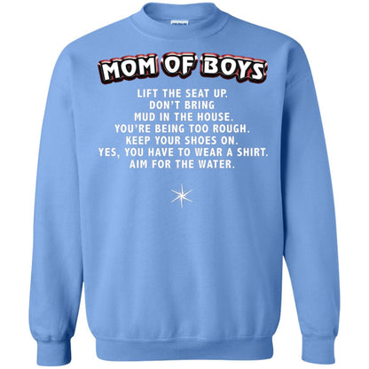 Mom Of Boys You Have To Wear A Shirt Aim For The Water Shirt Carolina Blue