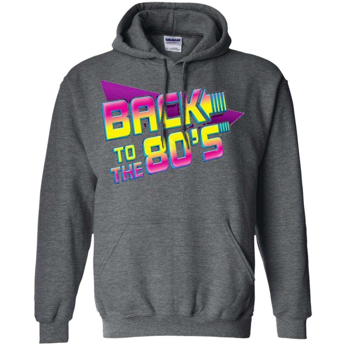 Back To The 80s Graphic Retro Novelty T-shirt Dark Heather