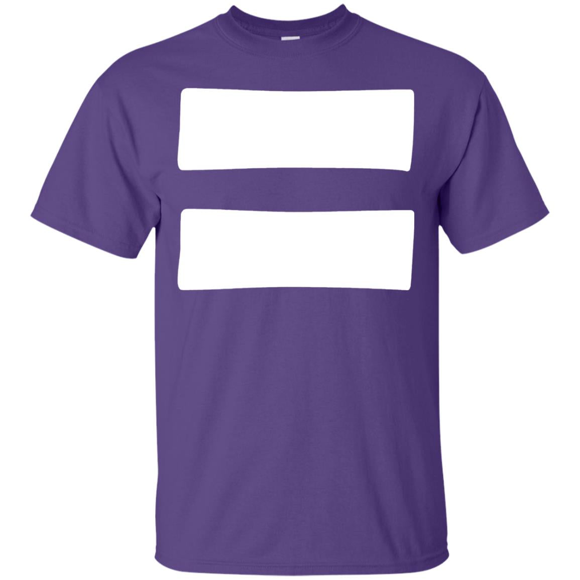 Equals Sign T-shirt Equality Symbol Feminism Purple