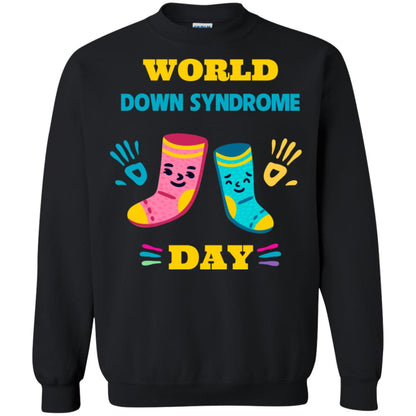 World Down Syndrome Day Hands And Stocks Shirt Black