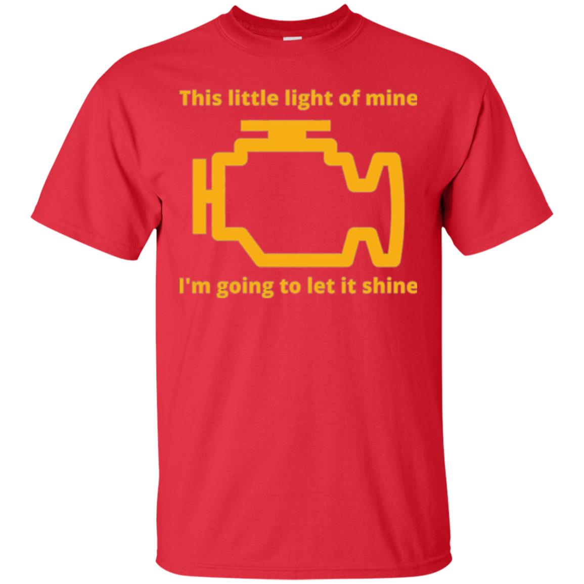 This Little Light Of Mine - Check Engine Light T-shirt Red