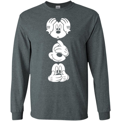 Cartoon T-shirt Disney Mickey Mouses Graphic Dark Heather