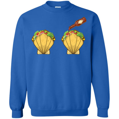 Mermaid Shell T-shirt Taco Bra And Spicy Chili Sauce Royal
