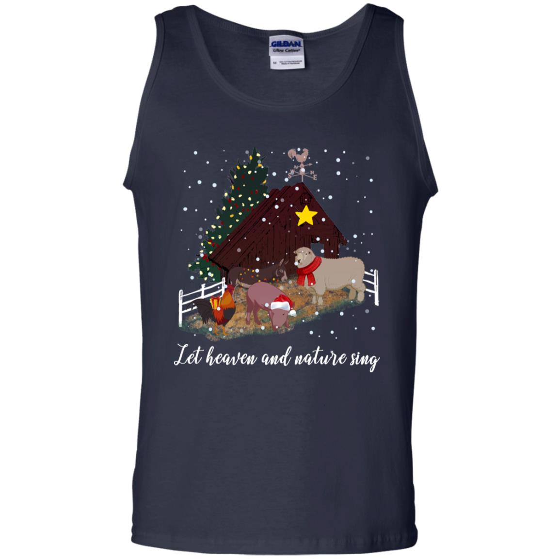 Let Heaven And Nature Sing X-mas Gift Shirt Navy
