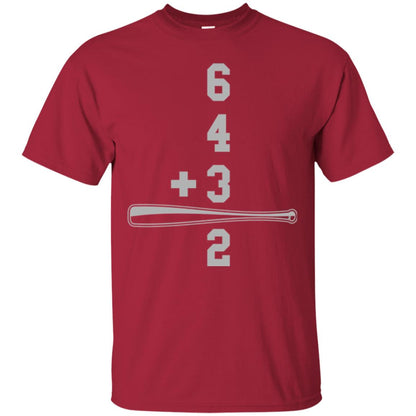 Baseball And Math Lovers T-shirt Cardinal