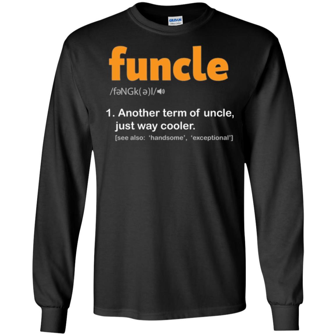 Funcle Definition T-shirt Funny Uncle Jokes Black