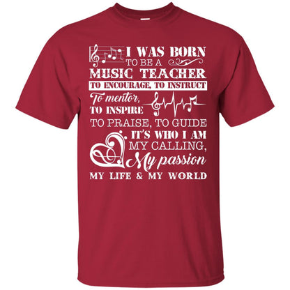I Was Born To Be A Music Teacher Its Who I Am My Calling My Passion My Life My World Cardinal