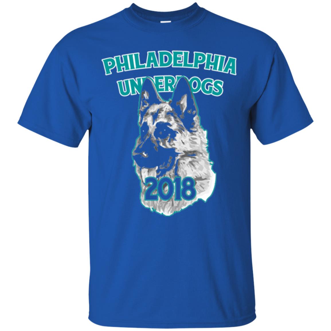 Dog Lover T-shirt Philadelphia Underdogs Celebration 2018 T-shirt Royal