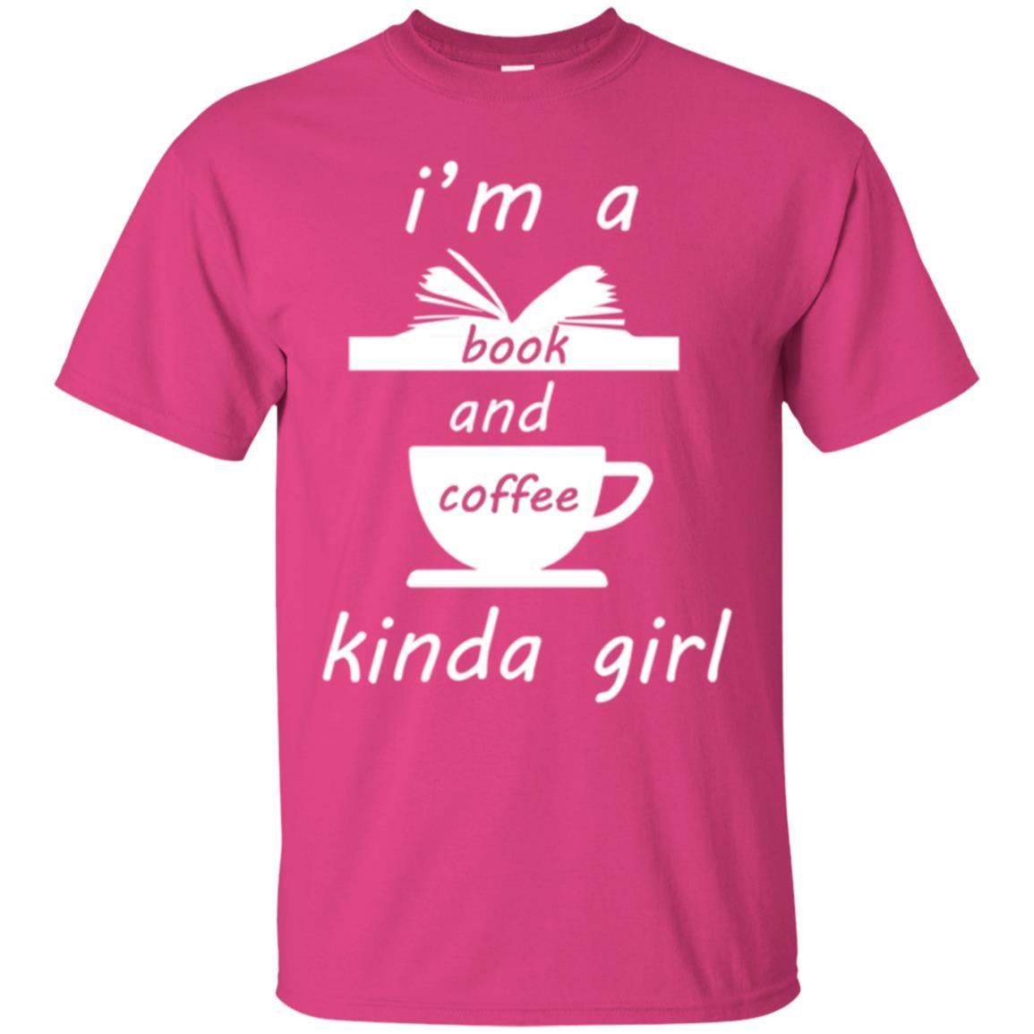 Book Lover T-shirt I'm A Book And Coffee Kinda Girl T-shirt Heliconia
