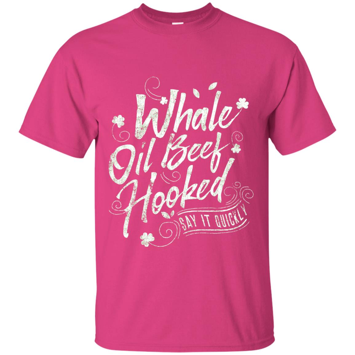 Whale Oil Beef Hooked T-shirt Heliconia