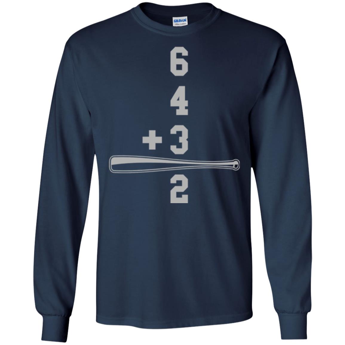 Baseball And Math Lovers T-shirt Navy