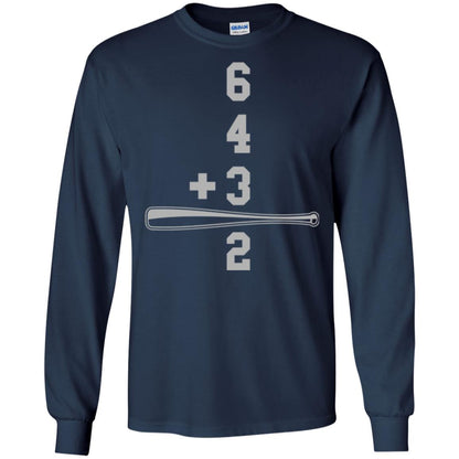 Baseball And Math Lovers T-shirt Navy