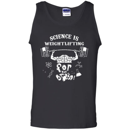 Science Is Weightlifting For The Brain Shirt Black