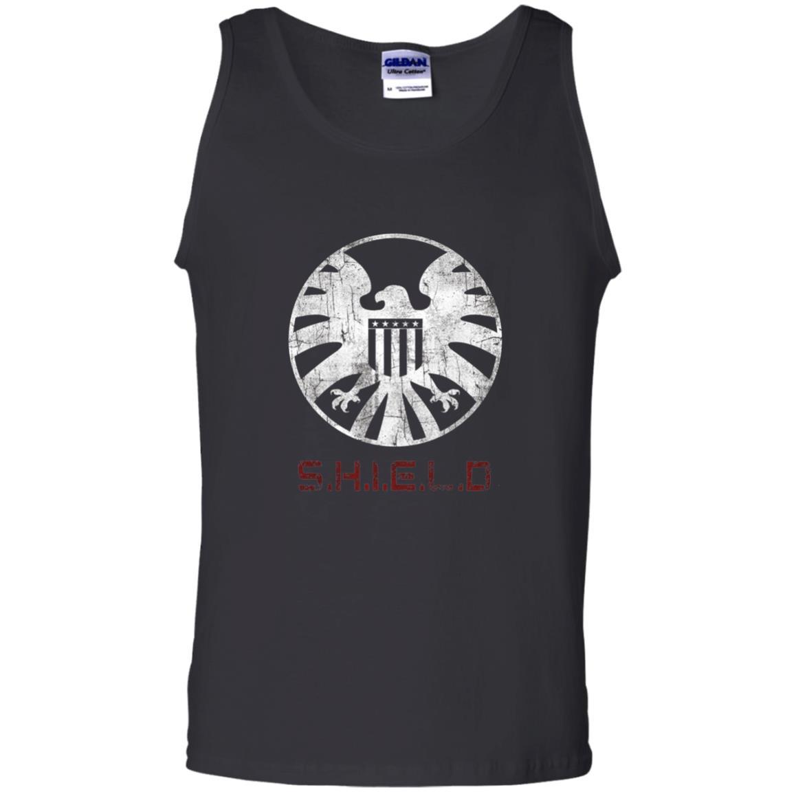 Film T-shirt Agents Of Shield Distressed Logo Graphic Black
