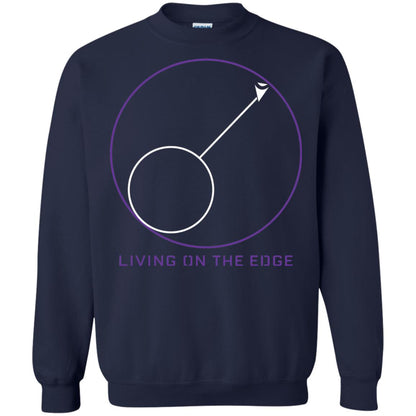 Gamer T-shirt Living On The Edge Run From The Storm Navy