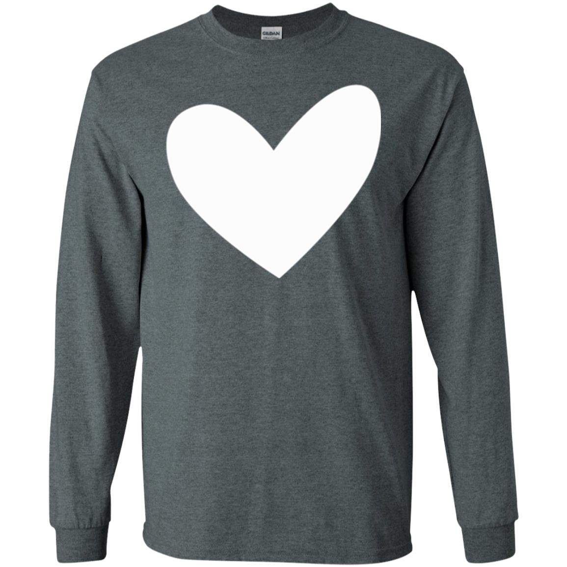 All About Heart T-shirt Cute Heart For Valentine Dark Heather