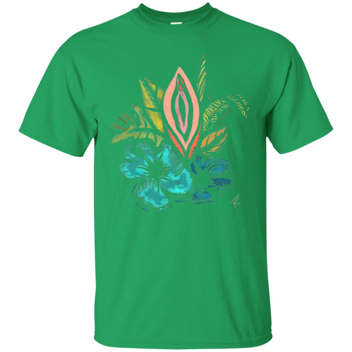 Vagina Tropical T-shirt Irish Green