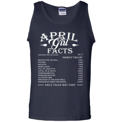 April Girl Facts T-shirt Navy