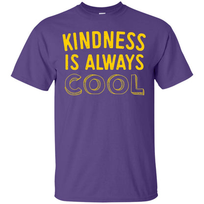 Kindness Is Always Cool Teacher T-shirt Purple